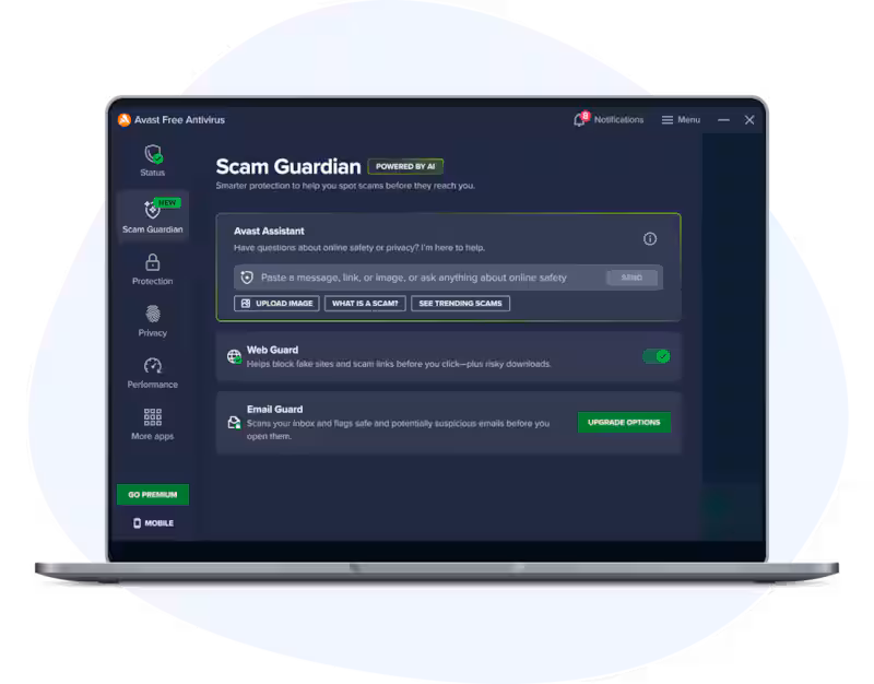 Avast Free Antivirus Mac İndir - ekran görüntüsü