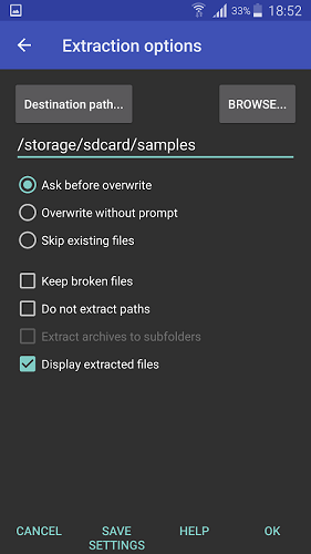 WinRAR Android İndir - ekran görüntüsü