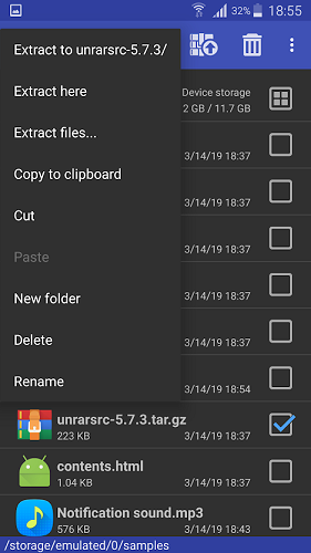 WinRAR Android İndir - ekran görüntüsü