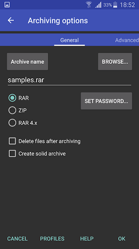 WinRAR Android İndir - ekran görüntüsü