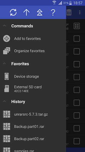 WinRAR Android İndir - ekran görüntüsü