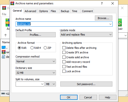 WinRAR Windows İndir - ekran görüntüsü