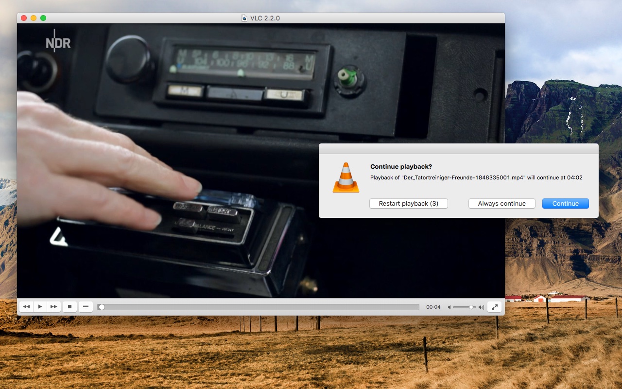 VLC MacOS İndir - ekran görüntüsü