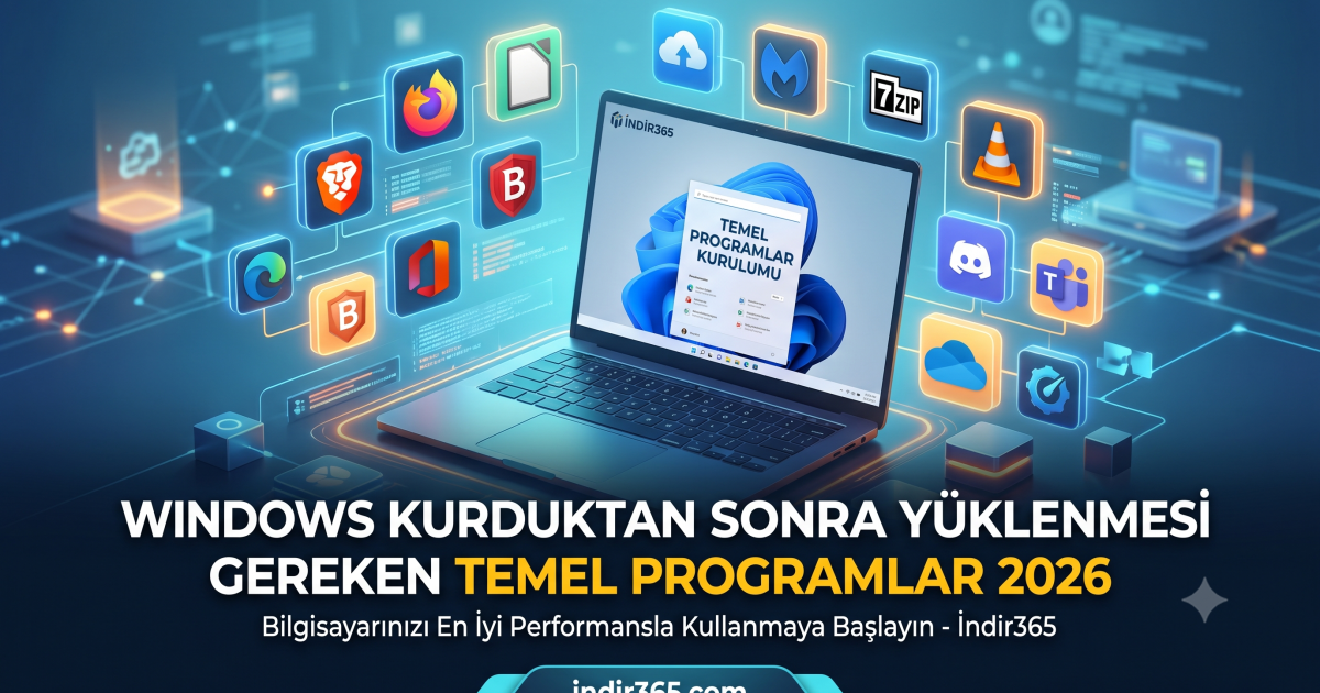 Windows Kurduktan Sonra Yüklenmesi Gereken Temel Programlar 2026